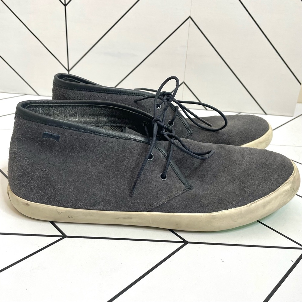 Camper | Suede Lace Up Chukka Ankle Boot Sneakers Gray Size 45 - Picture 2 of 15